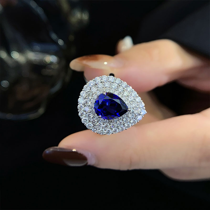 Custom Diamond Sapphire Ring