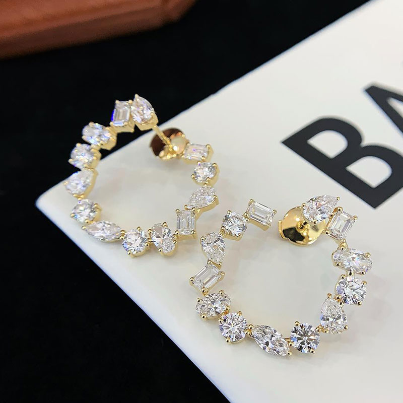 K Gold Lab Diamond Earrings