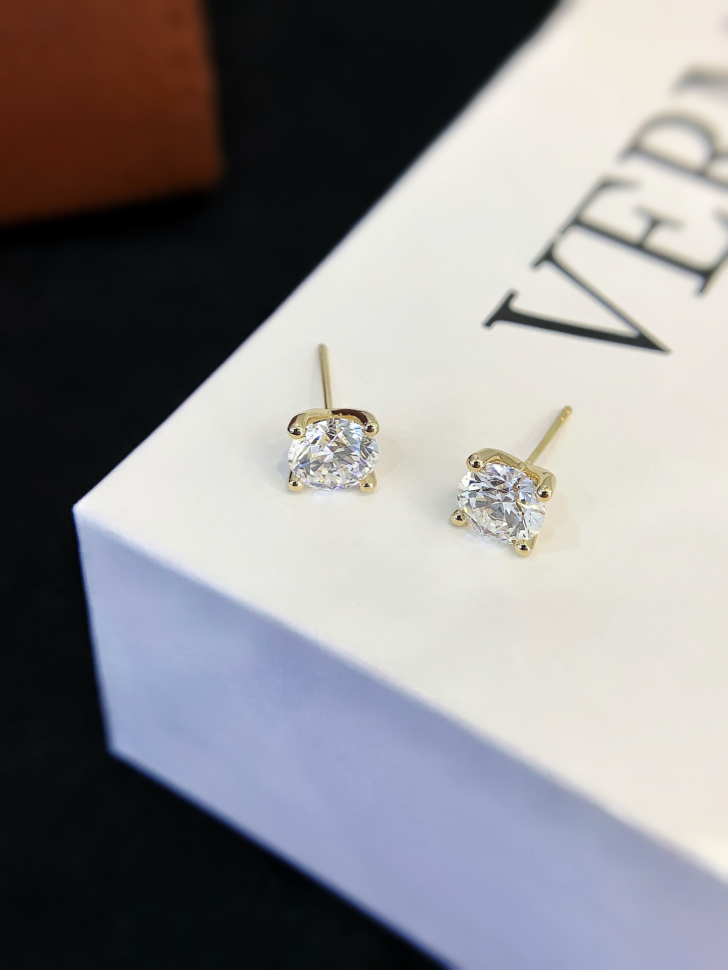 3.07ct Round Lab Grown Diamond Certified Stud Earring
